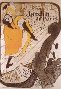 Jane Avril in the Paris Garden, Henri De Toulouse-Lautrec